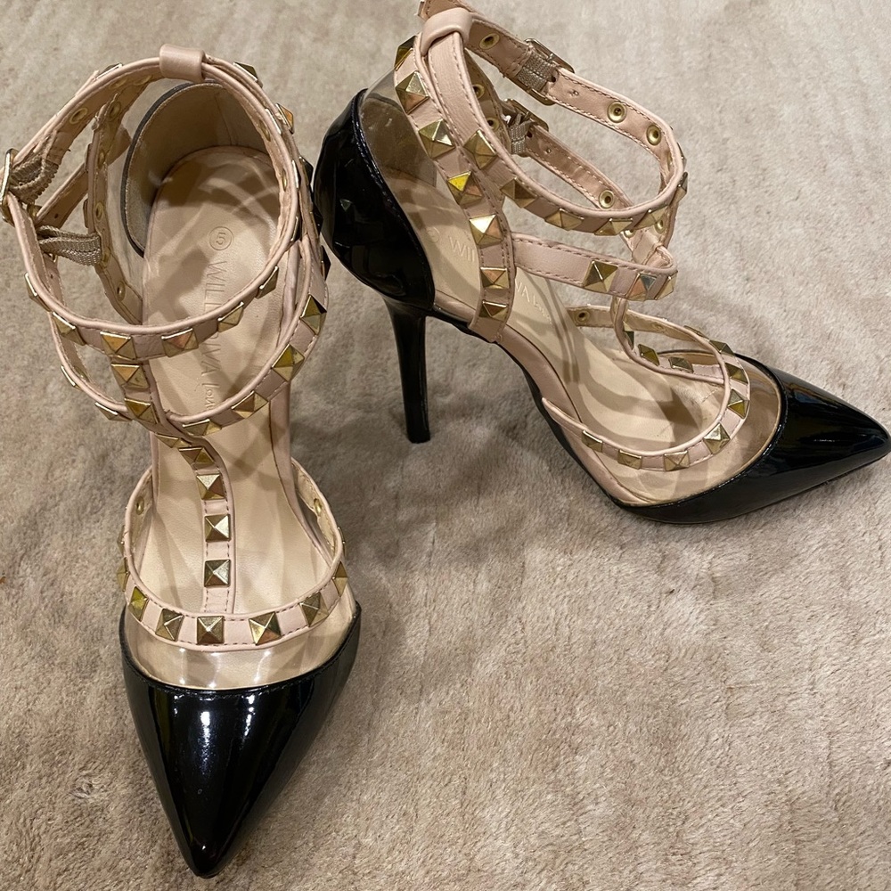 Size 5 Black Heels - Perfect Condition